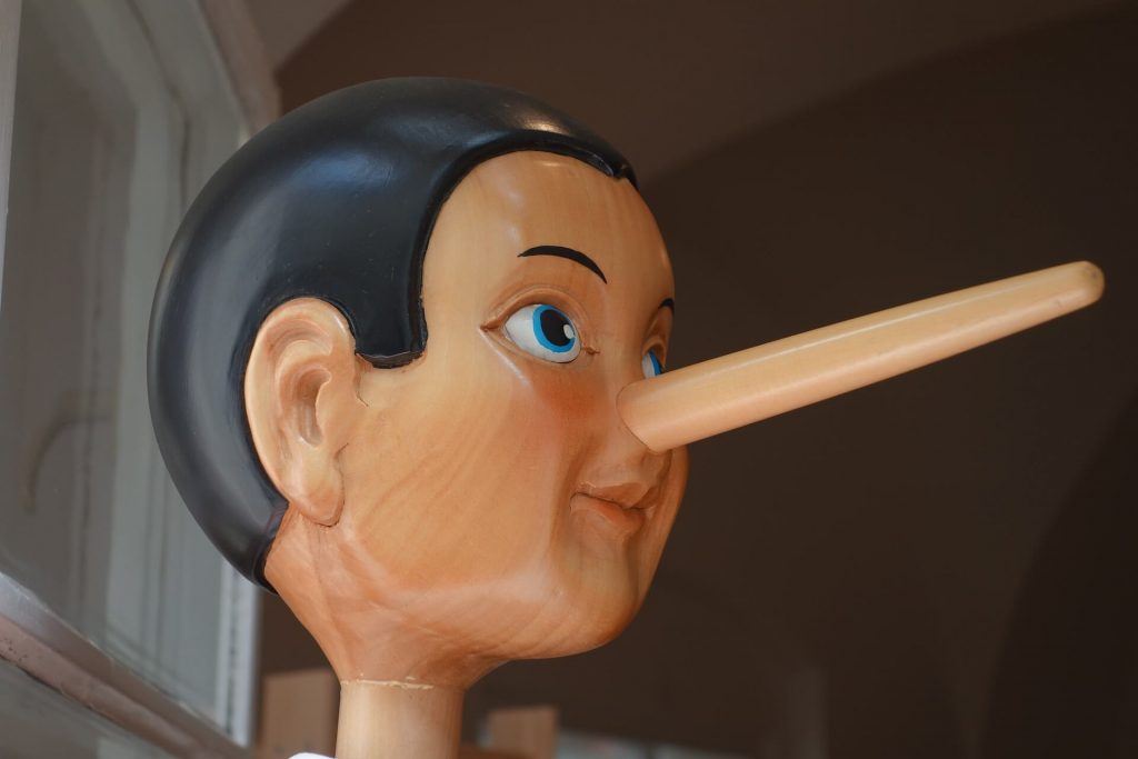 lying